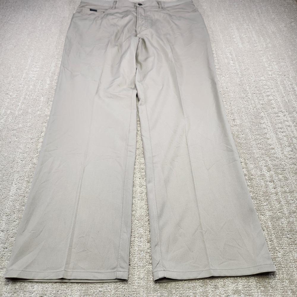 Alberto Pants Men 50 35x32 Performance Tom Chino Golf Stretch Straight Leg